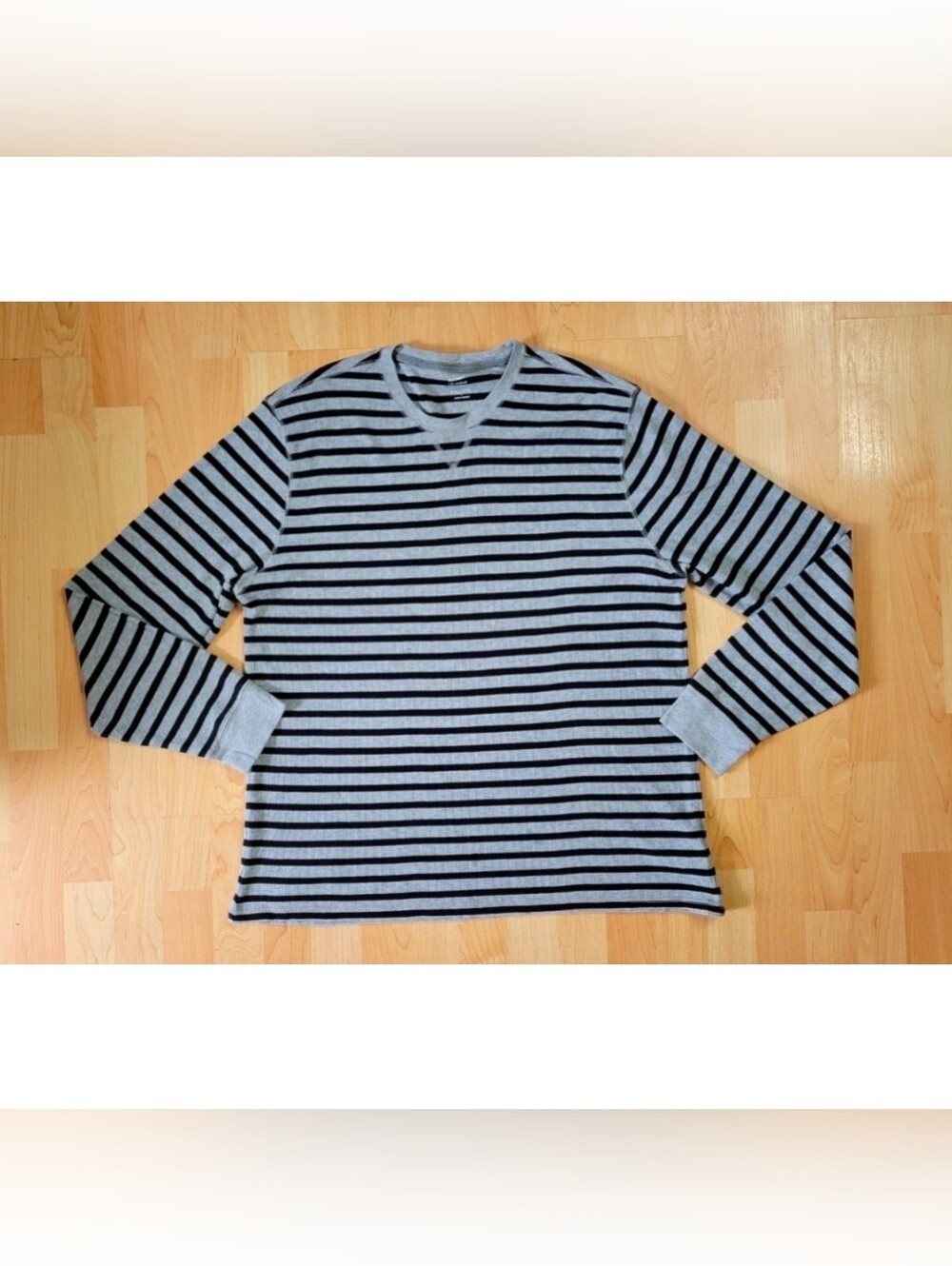 Old Navy striped waffle knit pullover